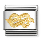 Nomination Composable Classic Link 030149/59 Inifinity Knot in 18K Gold